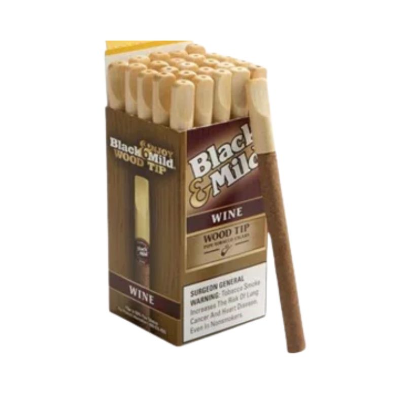 BLACK &amp; MILD Wood Tip Single