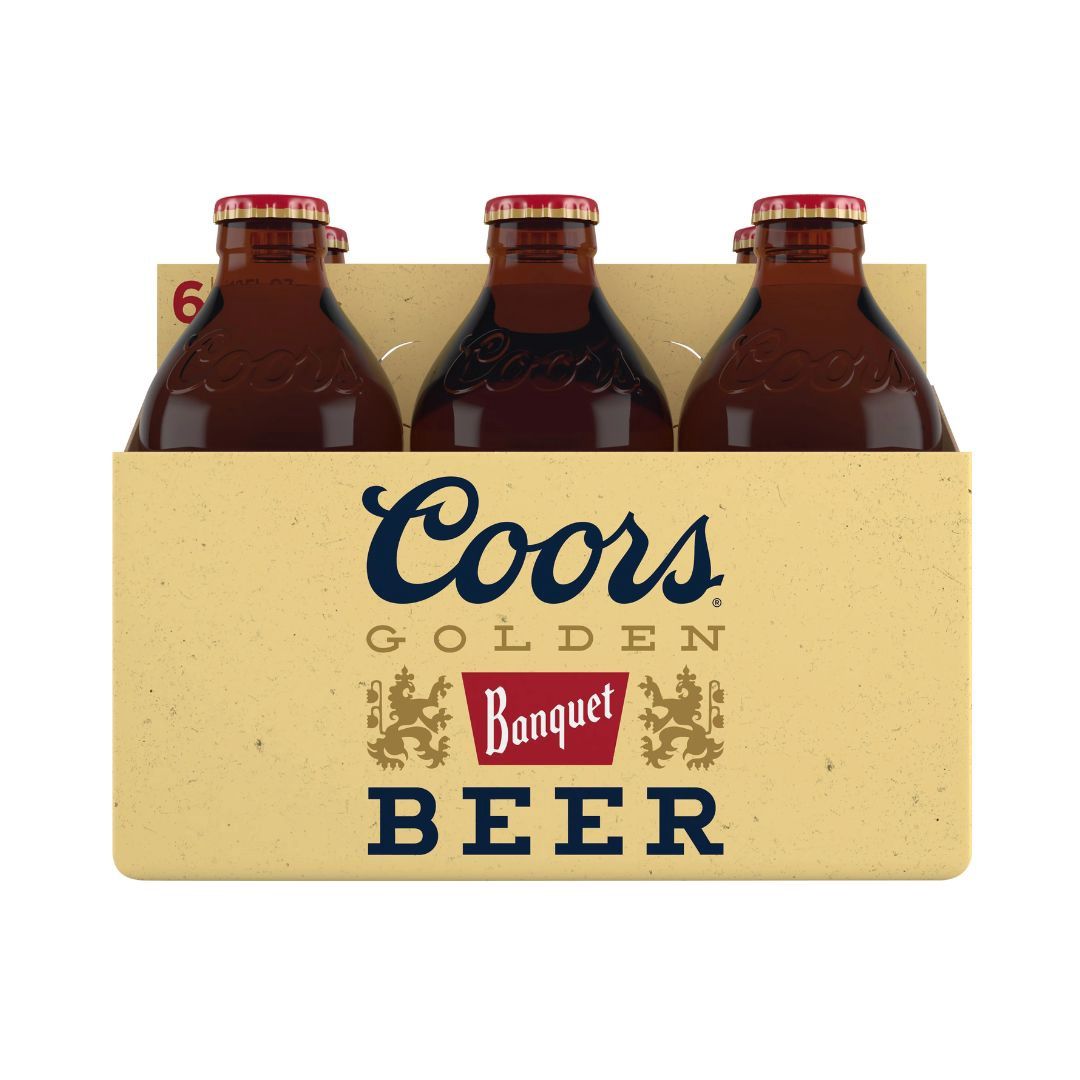 COORS 6 Pack 12 oz Bottles Banquet