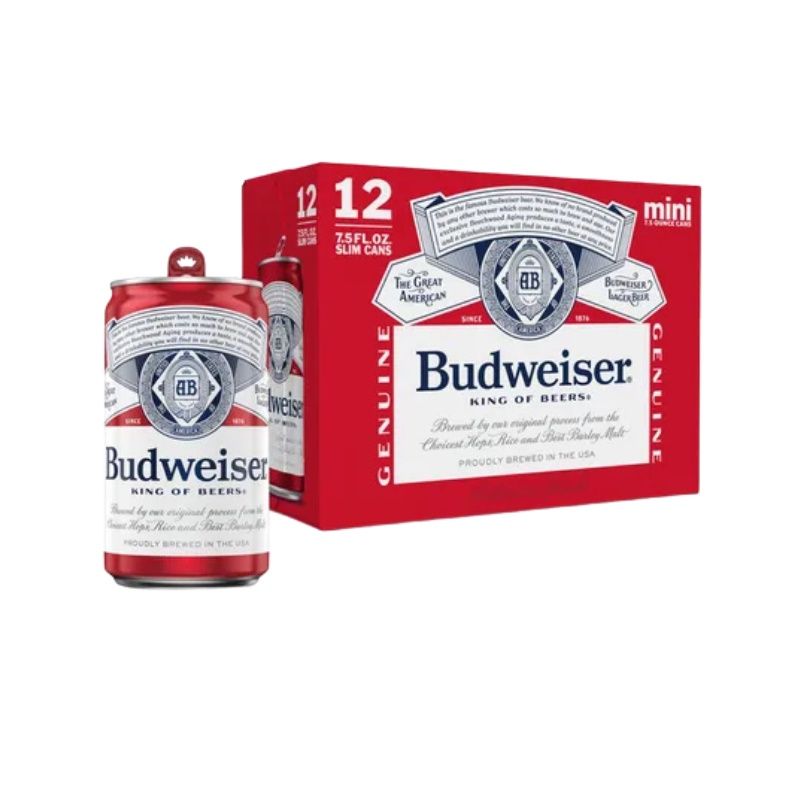 BUDWEISER 12 Pack 7.5Oz Cans