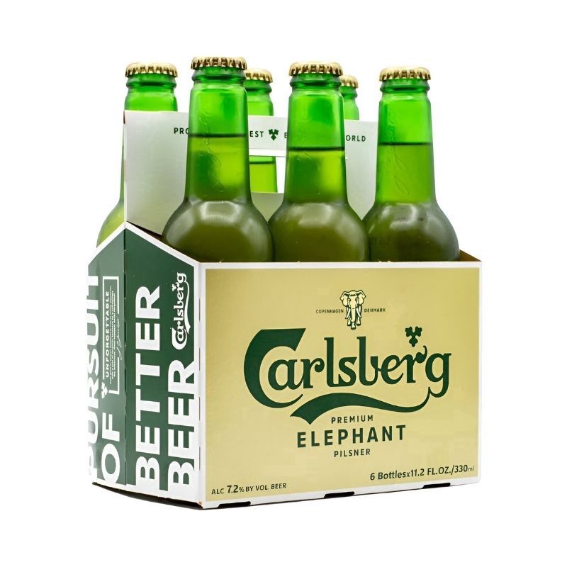 CARLSBERG Lager 6 Pack 11.2Oz Bottles
