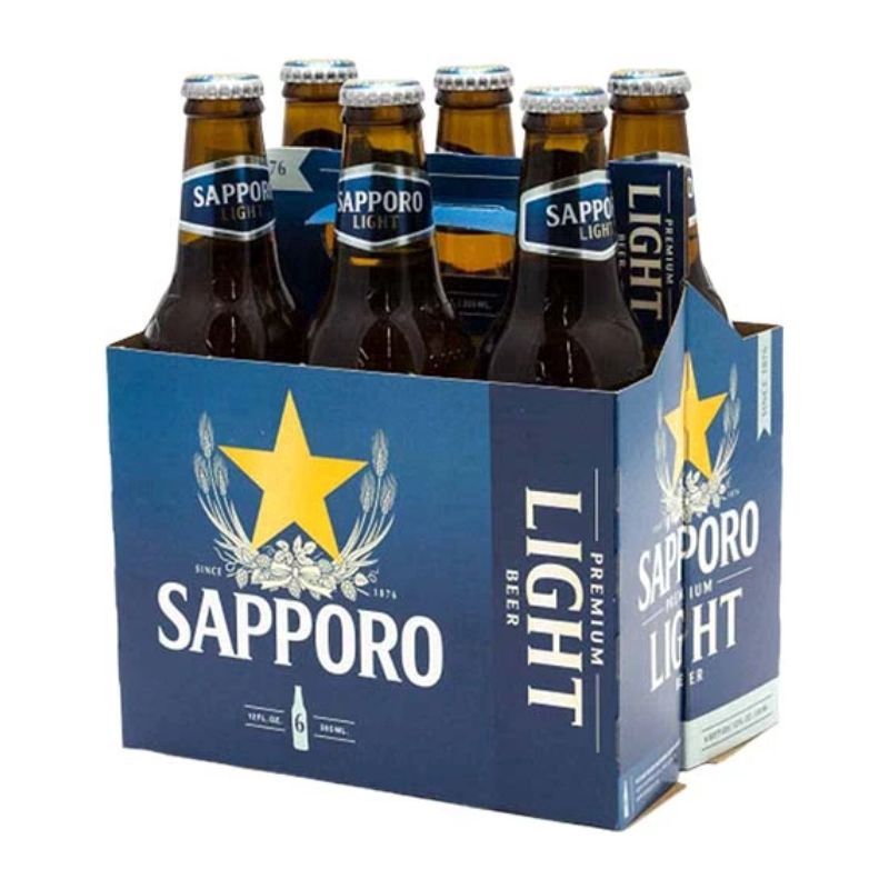 SAPPORO Light 6 Pack 2Oz Bottles