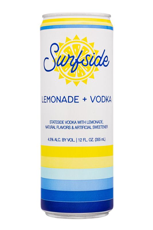 SURFSIDE Lemonade + Vodka Can- 570ml