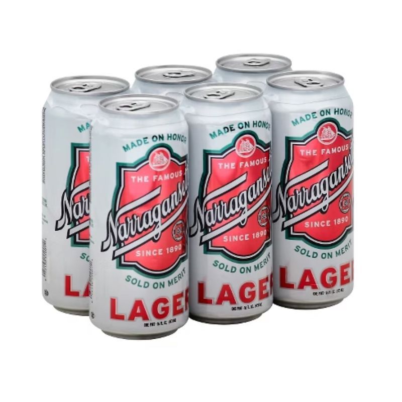 NARRAGANSETT Lager 6 Pack 16 oz Cans