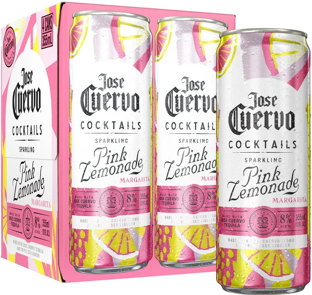 JOSE CUERVO Sparkling Pink Lemonade Can 4pk