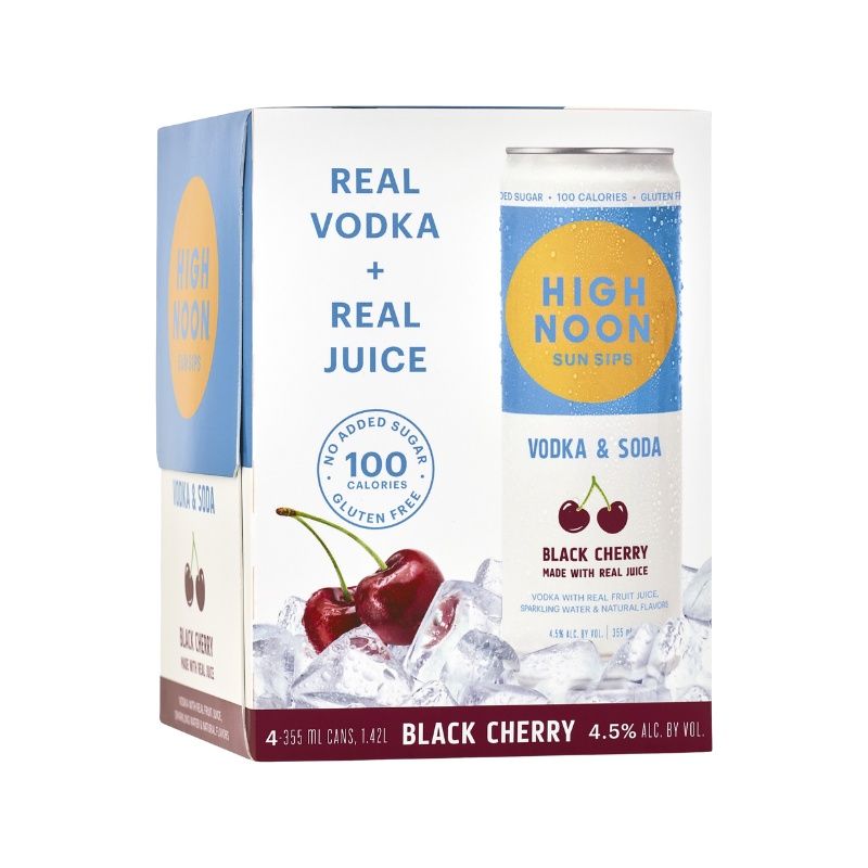 HIGH NOON Black Cherry Cocktail 4 Pack Can