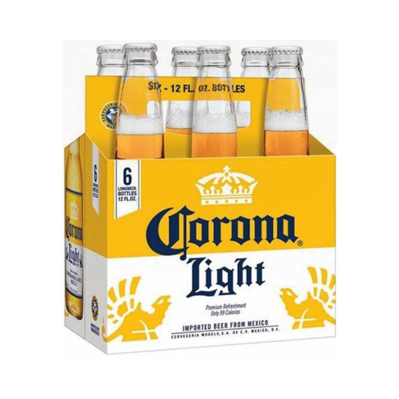 CORONA Light 6 Pack 12 oz Bottle