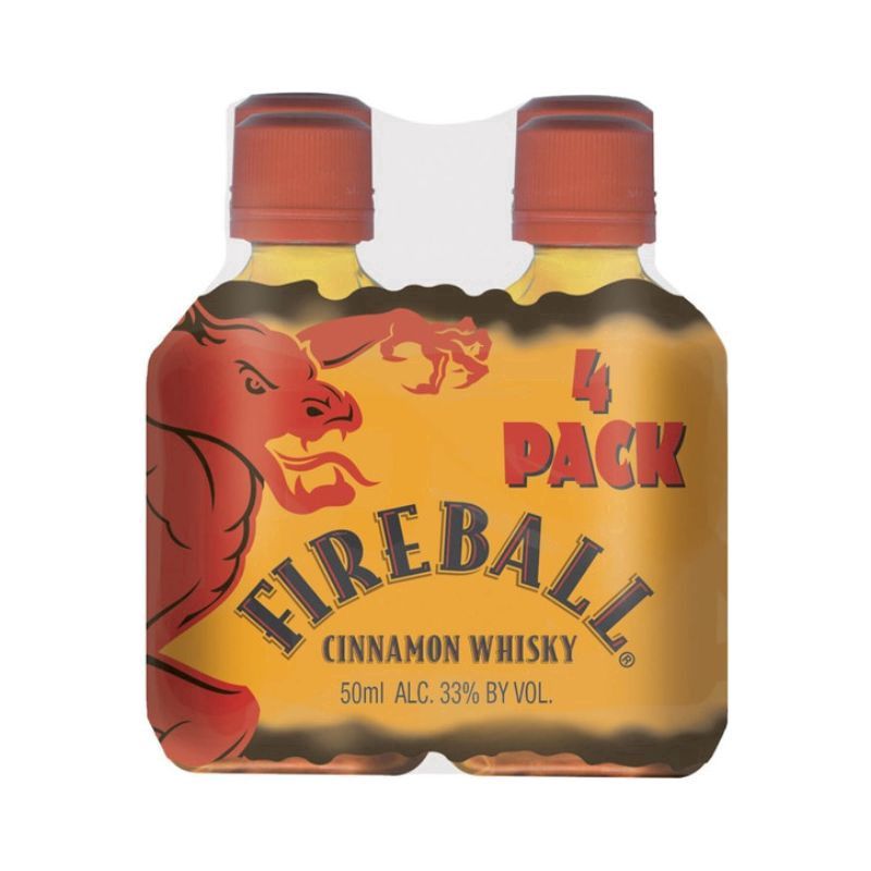 FIREBALL Shots 4 Pack 50 ml