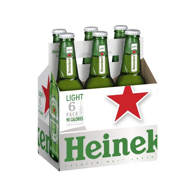 HEINEKEN Light 6 Pack 12 oz Bottle