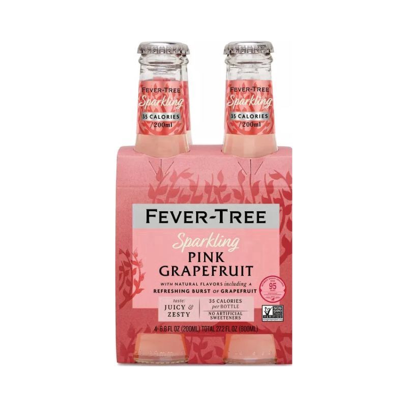 FEVER TREE Pink Grapefruit 4 Pack Bottles