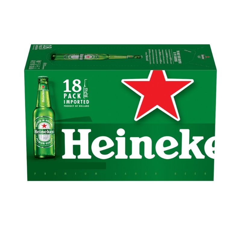 HEINEKEN 18 Pack 12 oz Btls