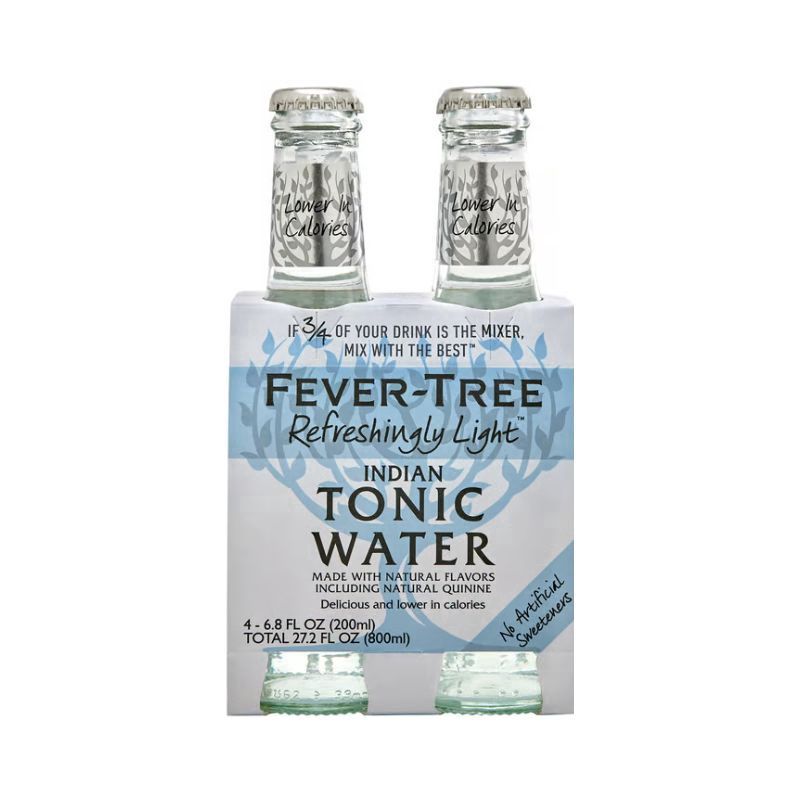 FEVER TREE Light Tonic Water 4 Pack Bottles