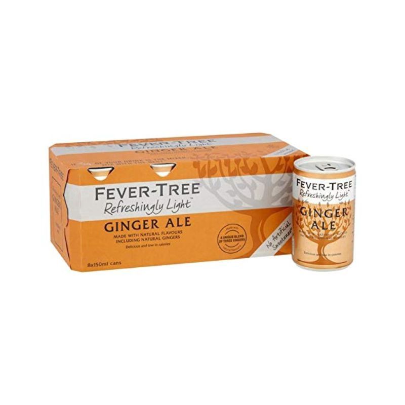 FEVER TREE Ginger Ale 8 Pack Cans