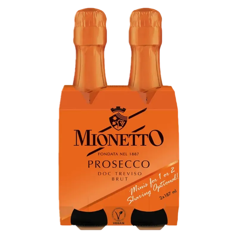 MIONETTO Brut Prosecco 2pk 187 ml