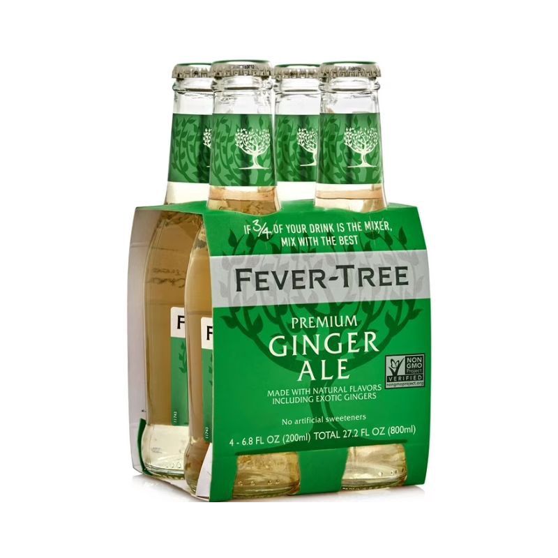 FEVER TREE Ginger Ale 4 Pack Bottles