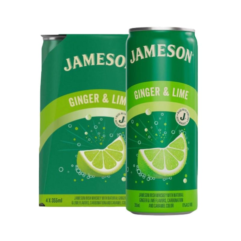 JAMESON Ginger &amp; Lime 4 Pack Cans
