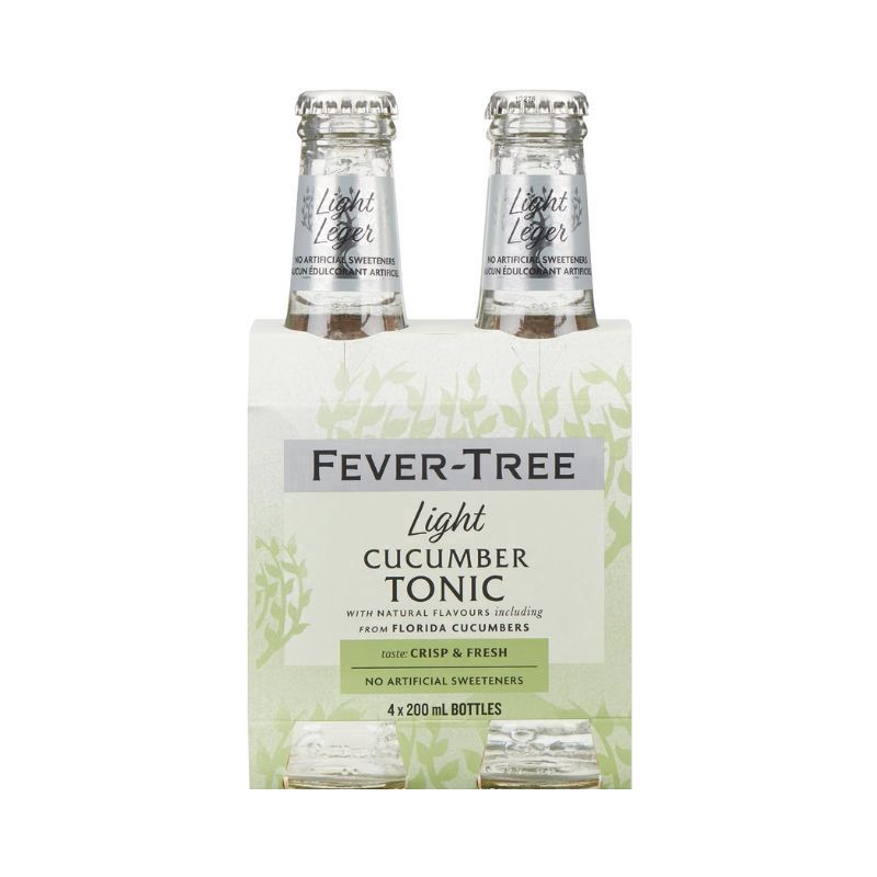 FEVER TREE Light Cucumber Tonic 4 Pack Bottles