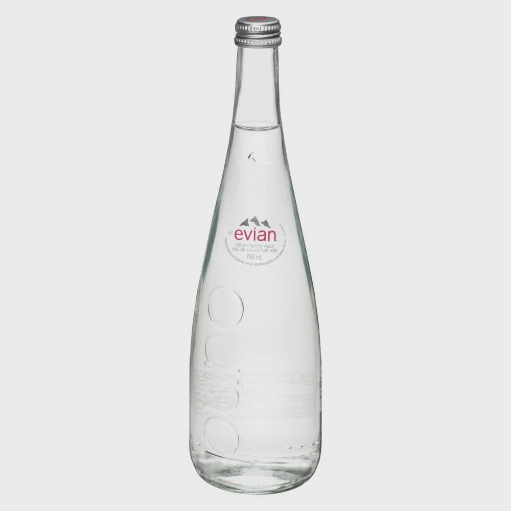 EVIAN Natural Spring Glass 750ml