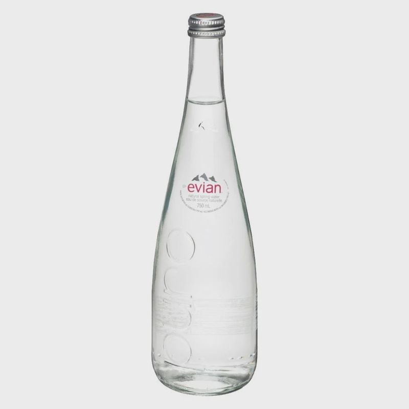 EVIAN Natural Spring Glass 750ml