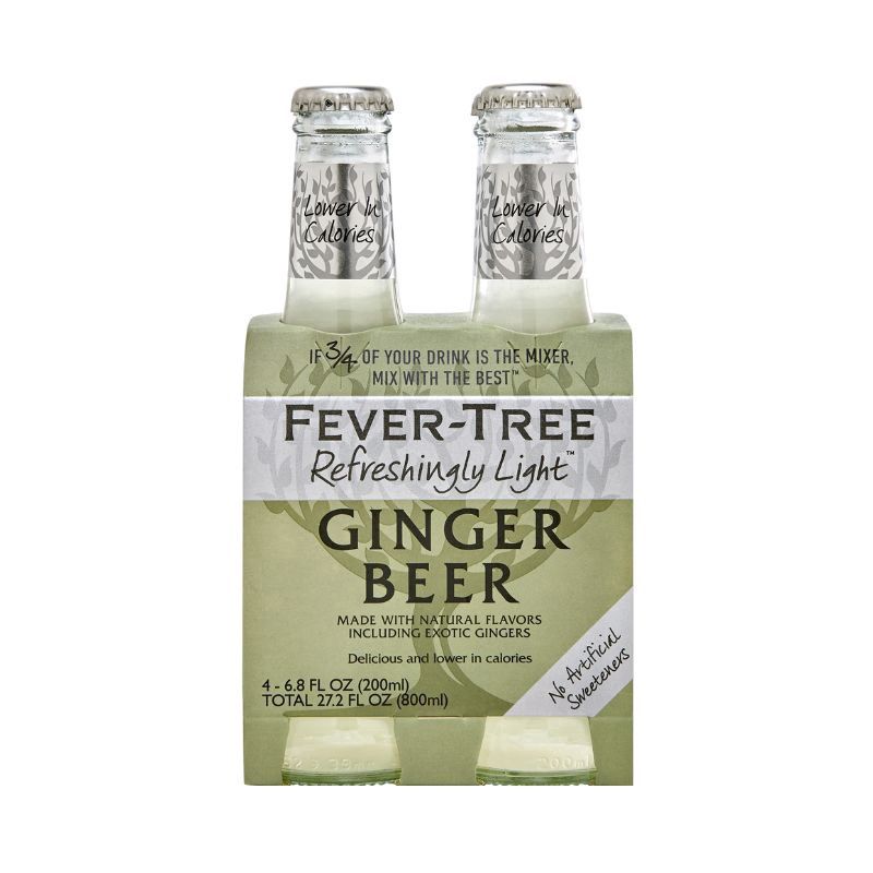 FEVER TREE Light Ginger Beer 4 Pack Bottles