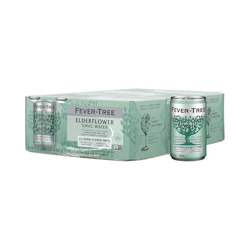 FEVER TREE Elderflower Tonic 8 Pack Cans