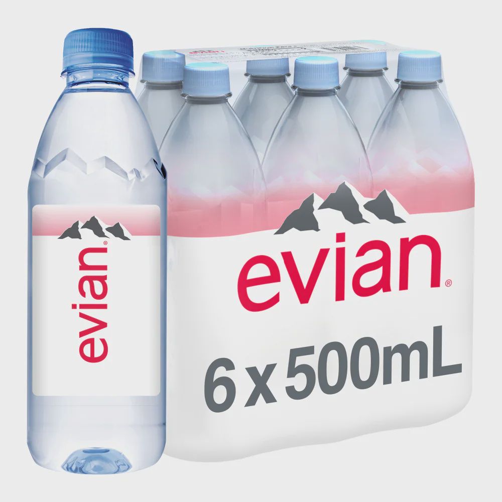 EVIAN Natural Spring Water 6pk
