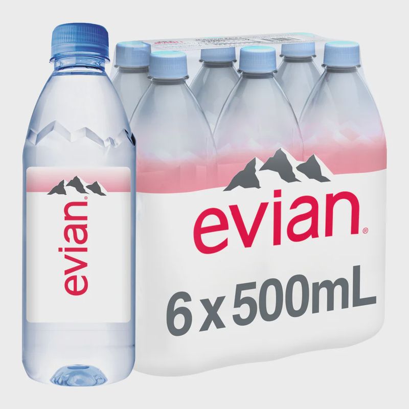 EVIAN Natural Spring Water 6pk