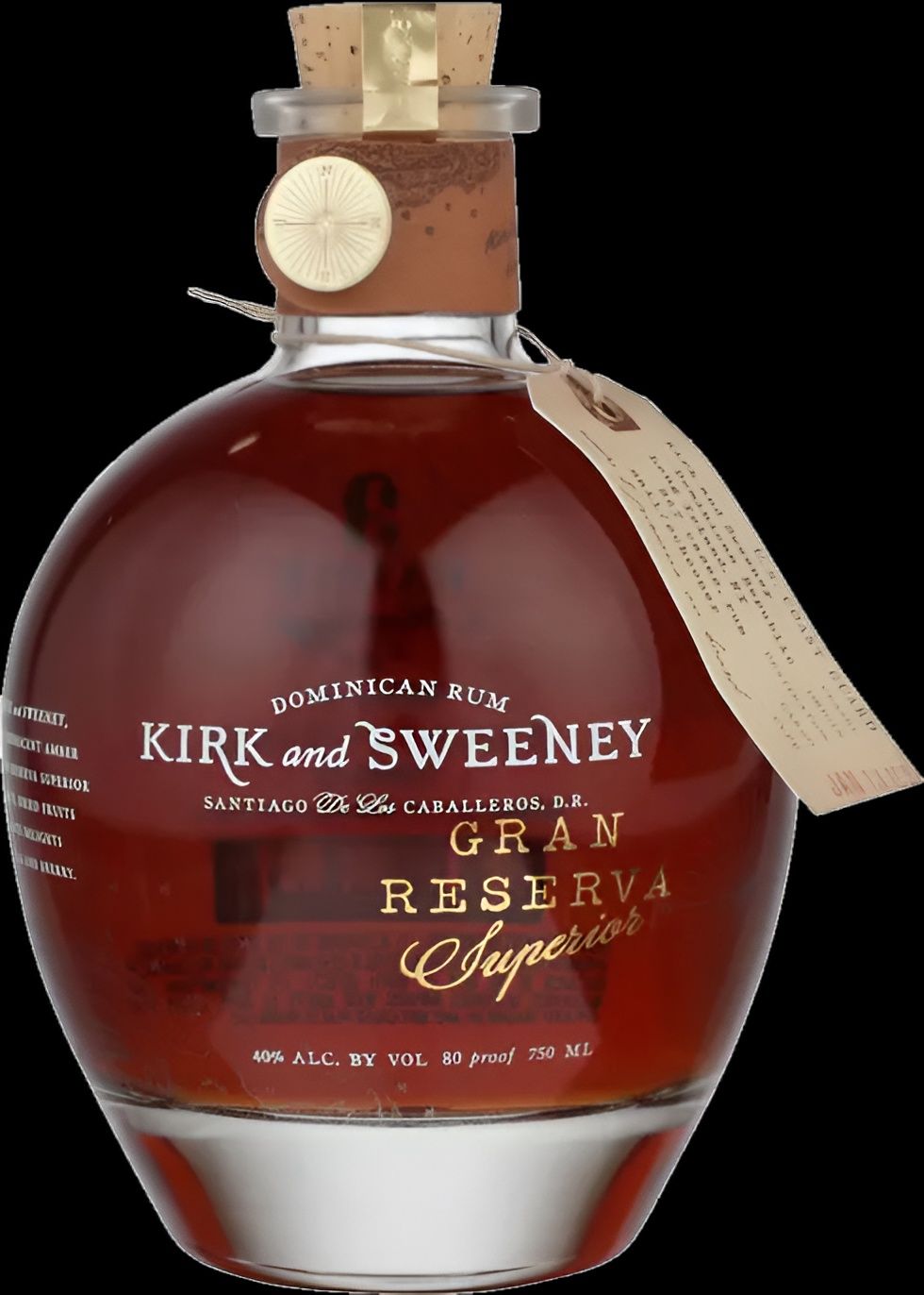 KIRK &amp; SWEENEY Gran Reserva Rum 750 ml