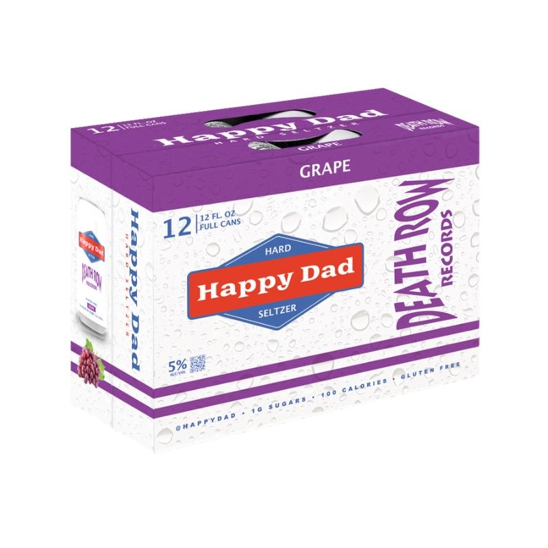 HAPPY DAD Seltzer Grape 12 Pack 12 oz Cans