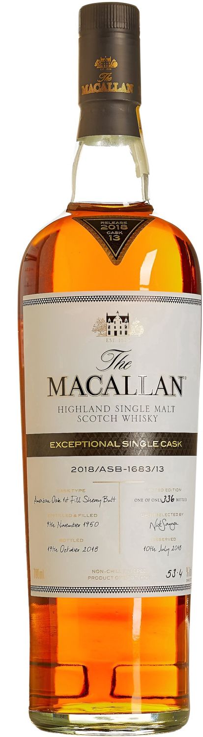 MACALLAN Exceptional Single Cask 2018/Asb 1683/13 750 ml