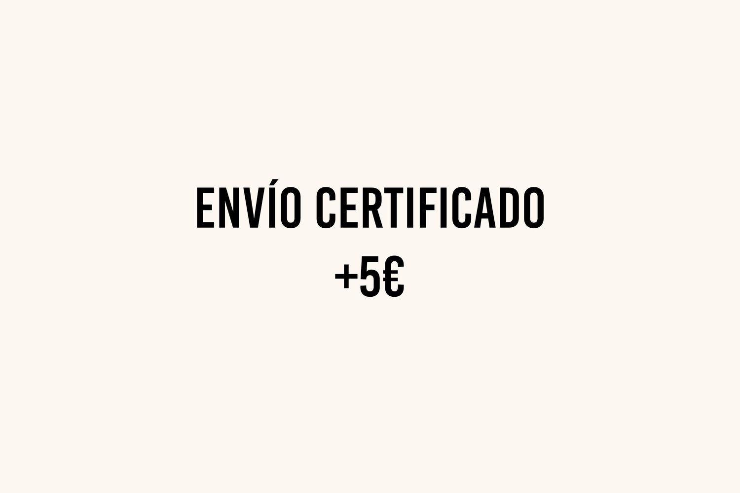 Envío certificado