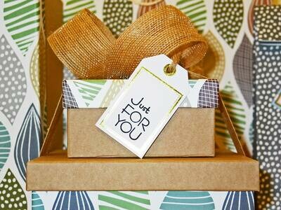 Gift Wrapping and Handmade Card