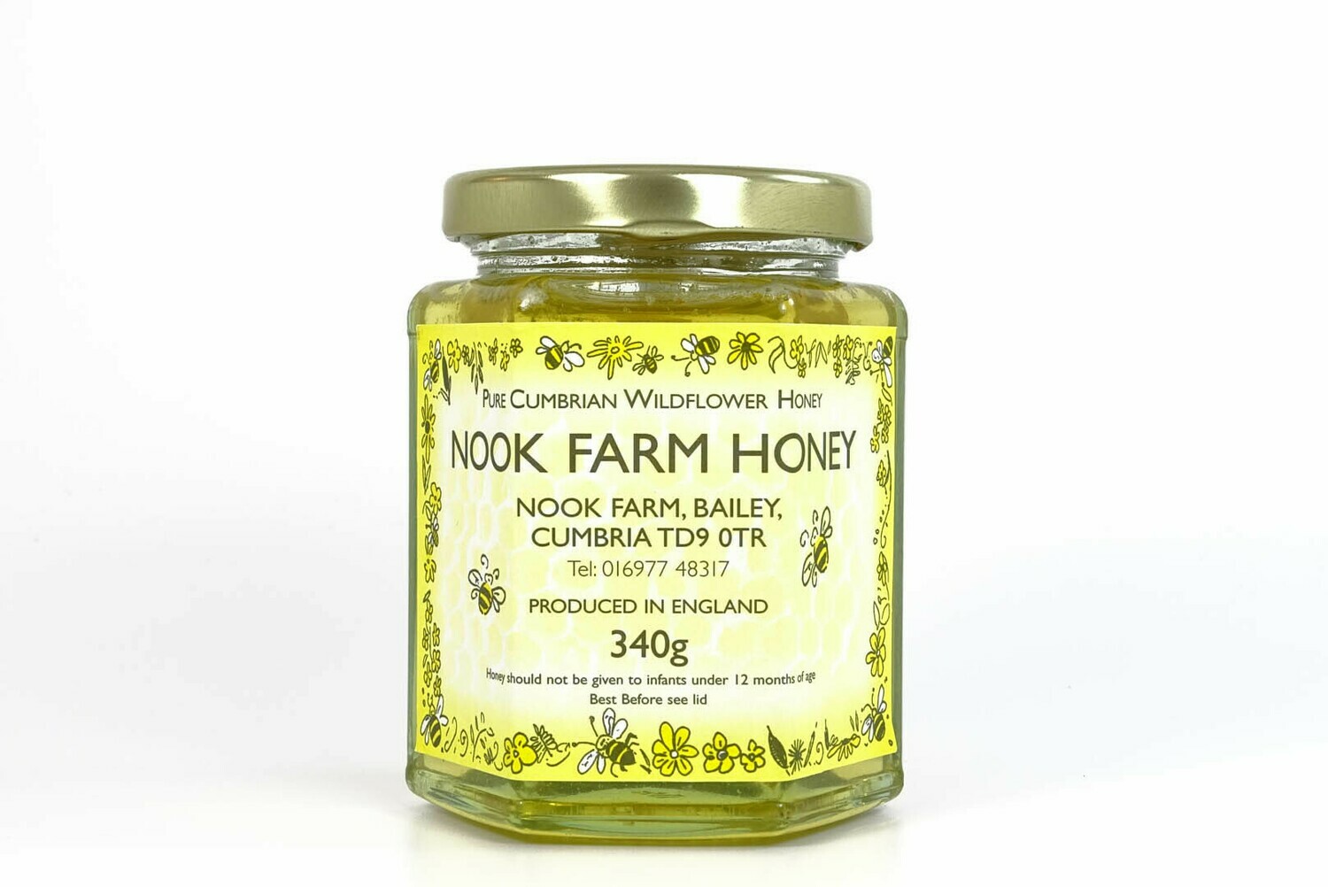 Pure Cumbrian Wildflower Honey 340g