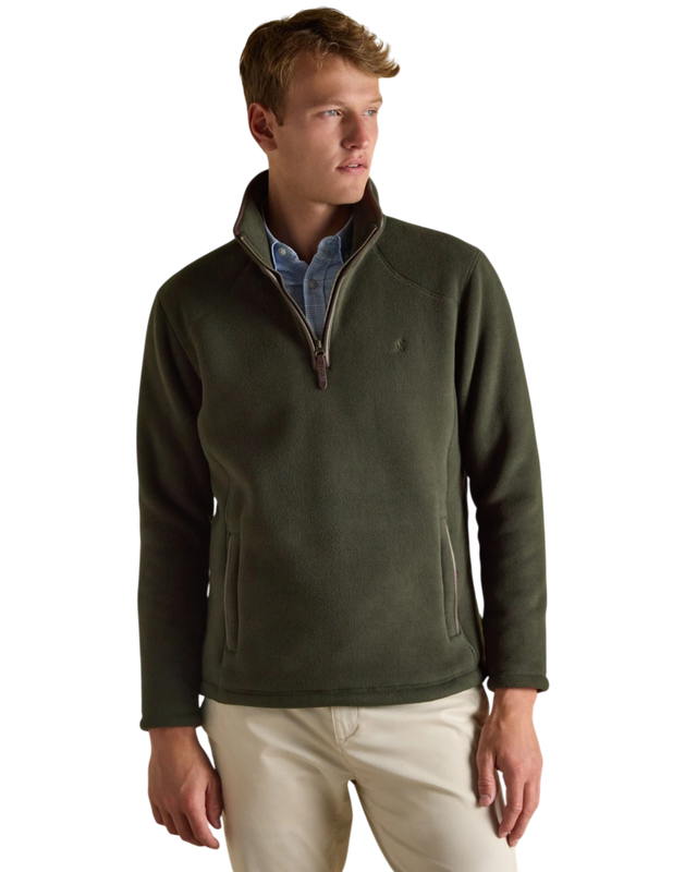 Heritage Quarter Zip Fleece - Dark Green