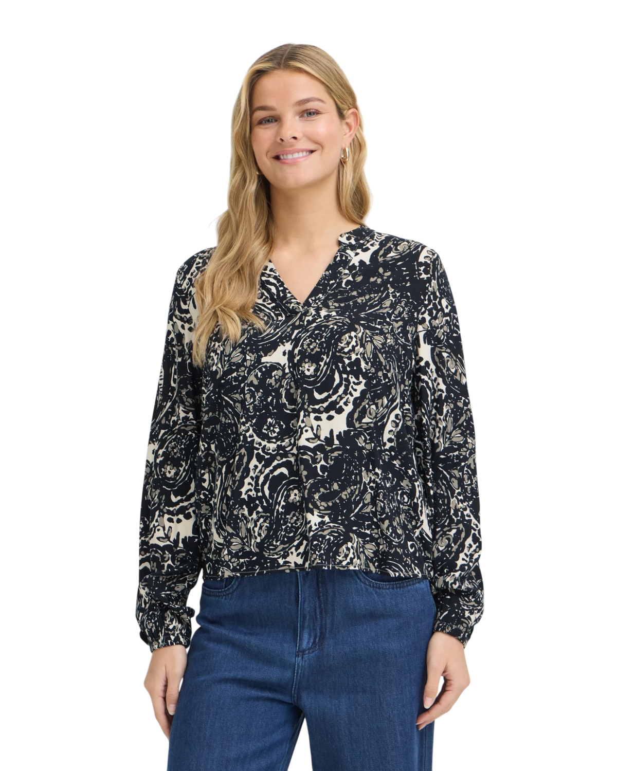 FRFLOWA Blouse - Ethnic Stencil Salute