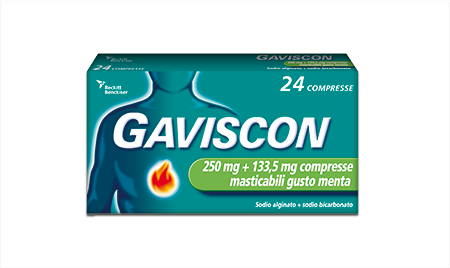 GAVISCON*24CPR MENT250+133,5MG GAVISCON*24CPR MENT250+133,5MG