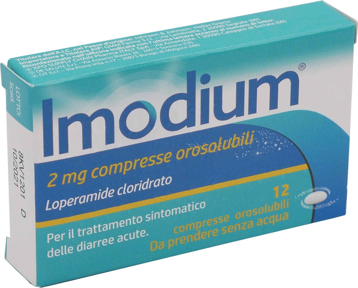 IMODIUM*12CPR OROSOL 2MG IMODIUM*12CPR OROSOL 2MG