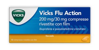 VICKS FLU ACTION*12CPR200+30MG VICKS FLU ACTION*12CPR200+30MG
