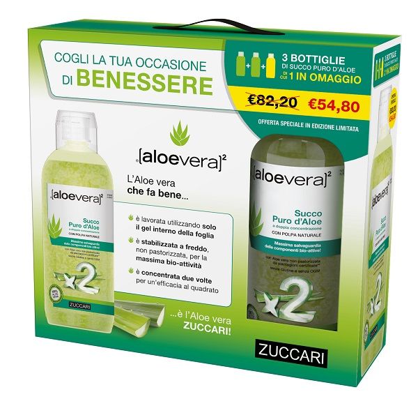ALOEVERA2 SUCCO PURO ALOE3P 1L