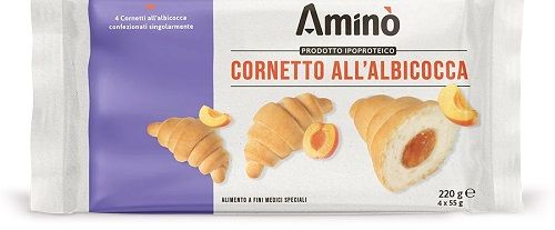 AMINO CORNETTO ALBICOCCA 4PZ AMINO CORNETTO ALBICOCCA 4PZ
