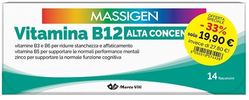 MASSIGEN VITAMINA B12 14+14FL