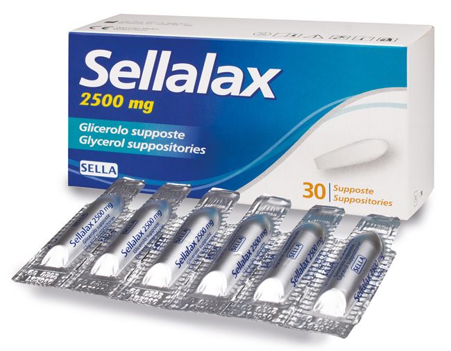 SELLALAX 2500MG SUPP GLIC 30PZ SELLALAX 2500MG SUPP GLIC 30PZ