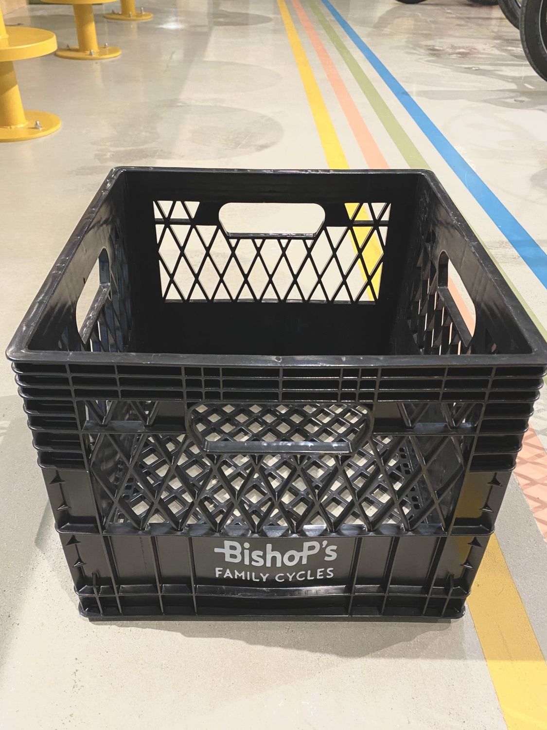 Milk Crate, 16 QT , Color: Black