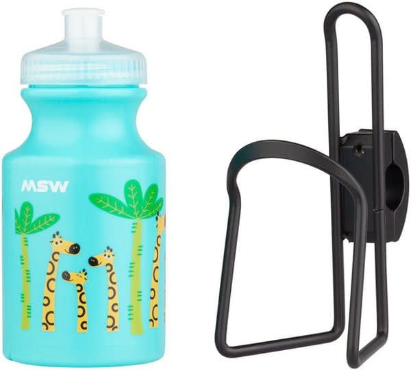 MSW Water Bottle and Cage Kit, Color: Giraffe