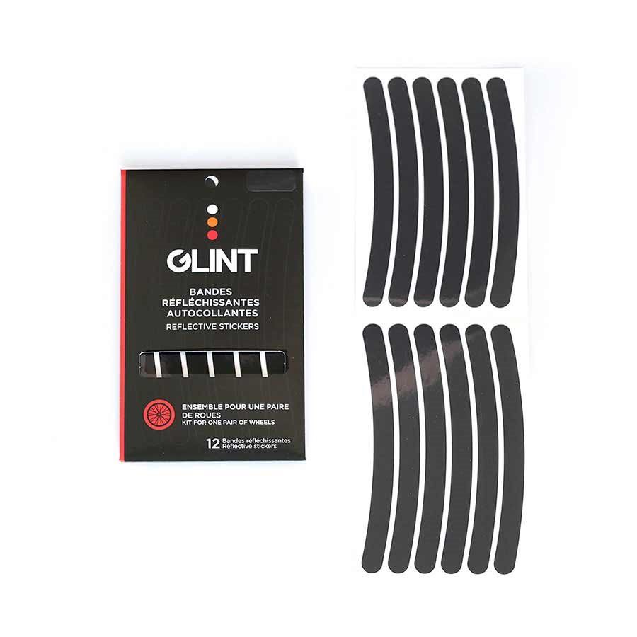 Glint Wheels Stickers, Color: Black