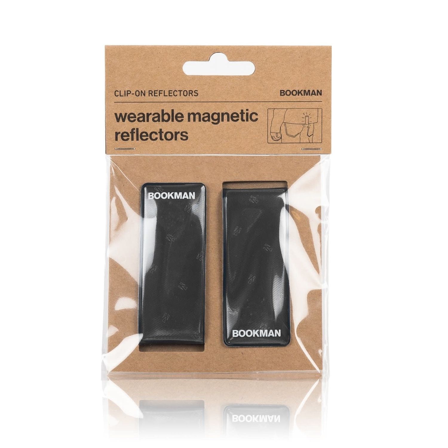 Bookman Clip-On Reflectors, Color: Black