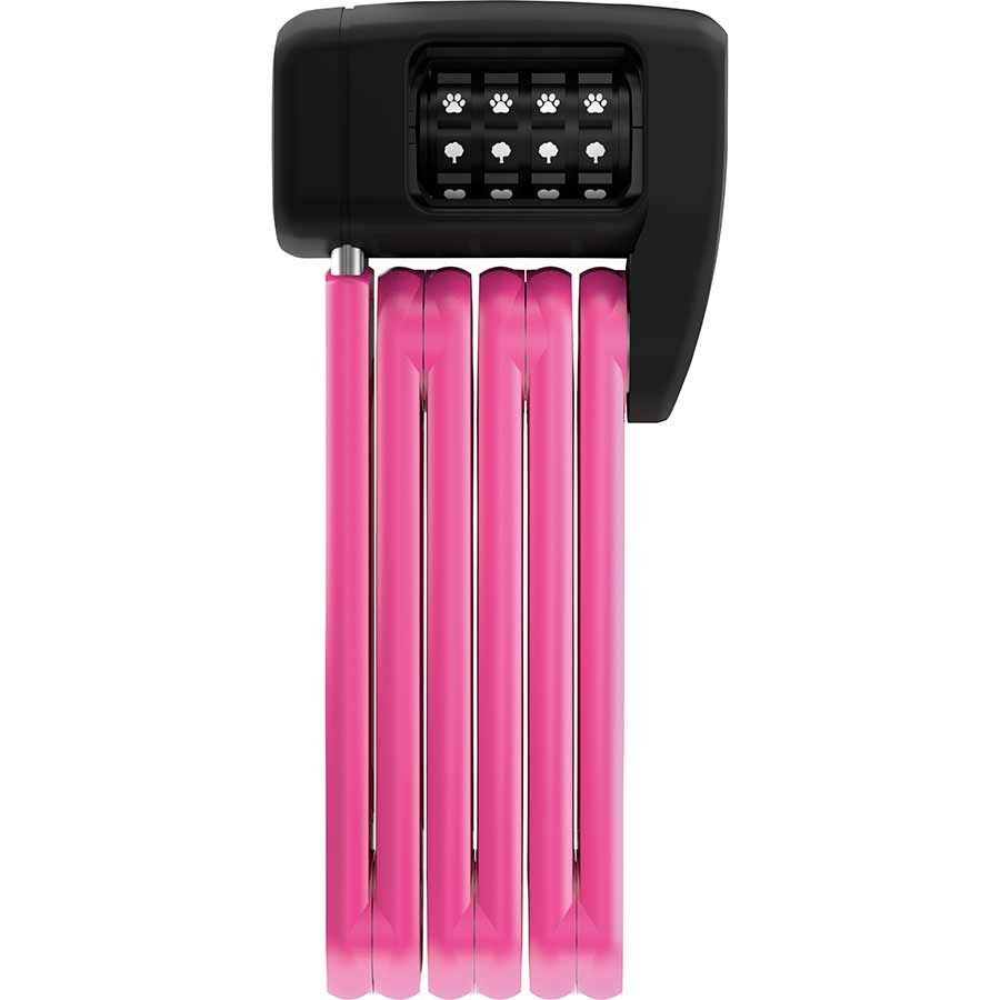 Abus, Bordo Lite Mini 6055C Symbol, Folding Lock, Combination, 5mm, Color: Pink, Size: 60cm