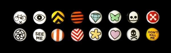 Rydesafe Reflective Buttons Assorted single