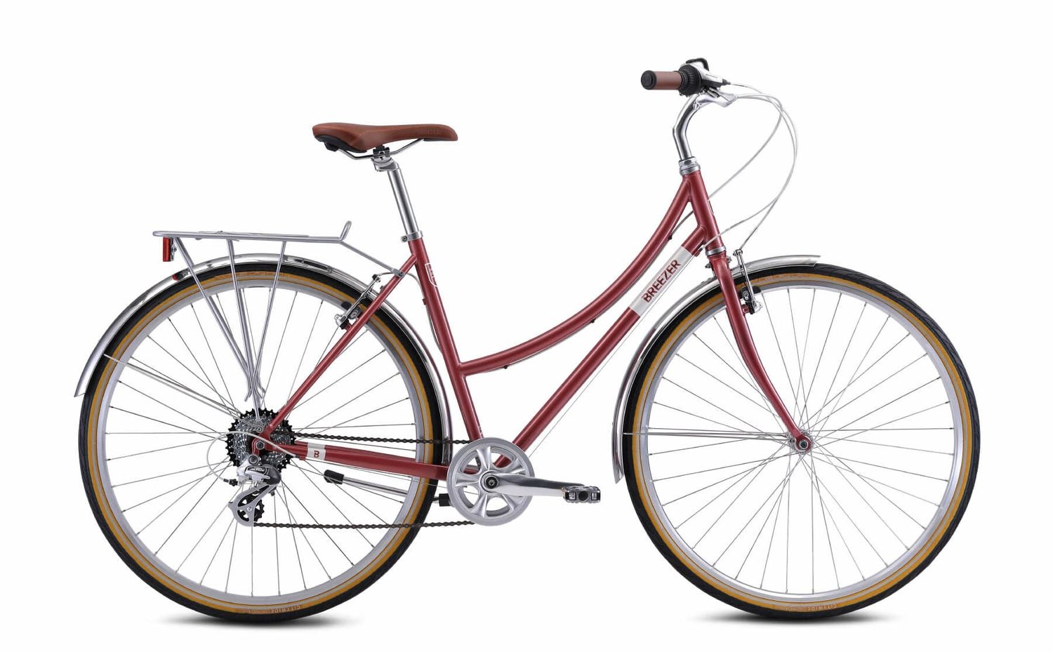 Breezer Downtown Ex St, Color: Rhubarb Red, Size: 40