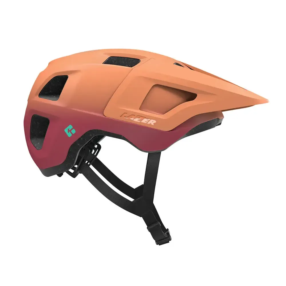 Lazer Finch Kineticore Kids Mountain Bike Helmet, Color: Sedona Red