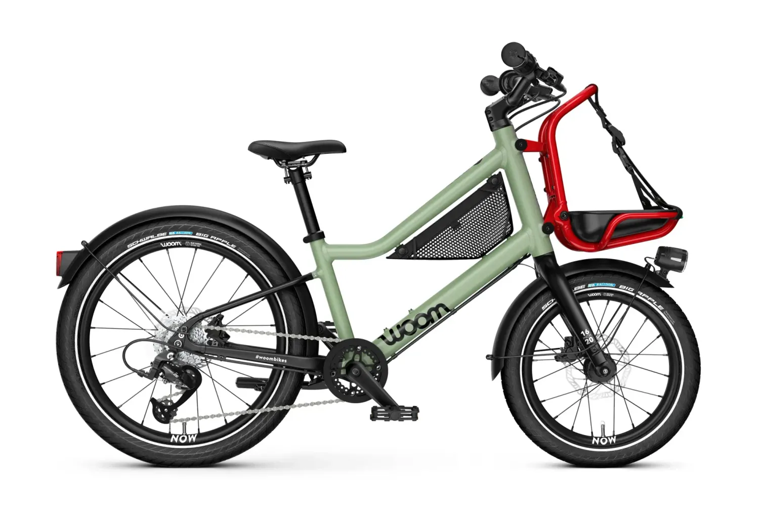 WOOM Now 4, Color: Moss Green / Formula Red